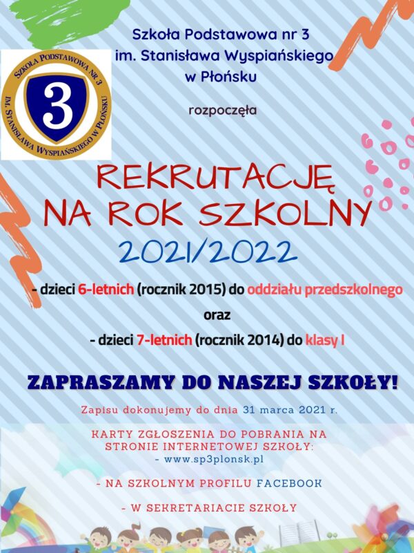 Kopia Szkoła Podstawowa nr 3 im. Stanisława Wyspiańskiego w Płońsku rozpoczęła (1) Kopia Szkoła Podstawowa nr 3 im. Stanisława Wyspiańskiego w Płońsku rozpoczęła (1)