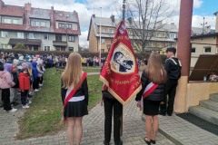 Wystąpienie pocztu sztandarowego SP3